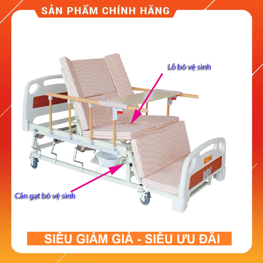 Giường y tế 3 tay quay mua ở đâu giá rẻ mà chất lượng